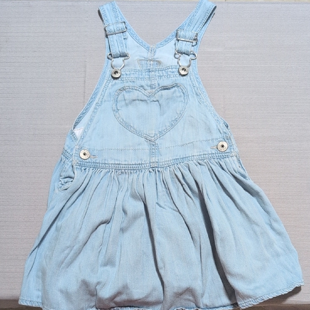 OshKosh B'gosh Blue Denim Overall Skirt 3T